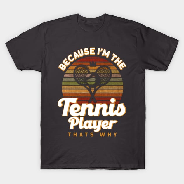 Tennis Racket Tennis Player Tennis T-Shirt by Toeffishirts